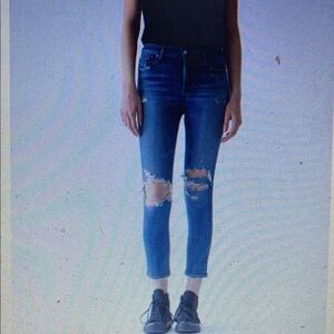 NWOT AGOLDE Kelly cropped Jeans